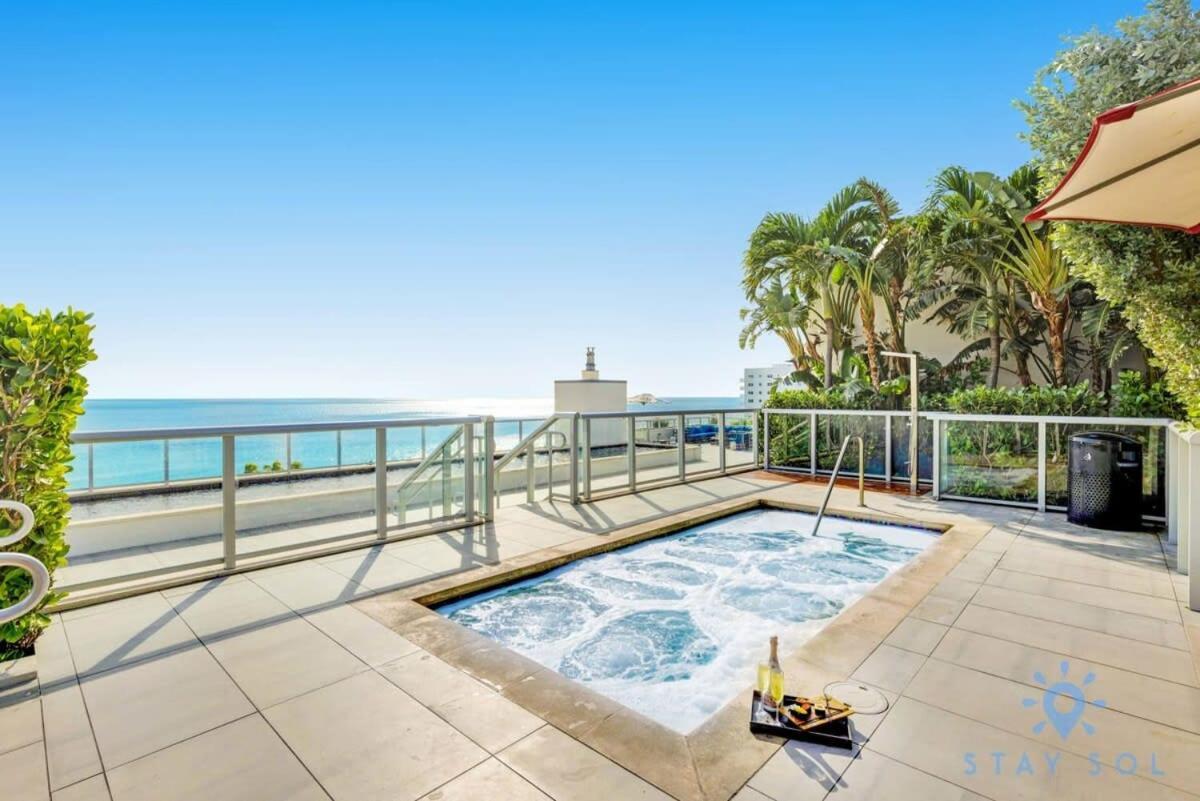 Rooftop Pool - Ocean View Balcony - Hollywood Beach Exterior foto